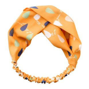 1 Fabric Cross Bow Chiffon Floral Headband