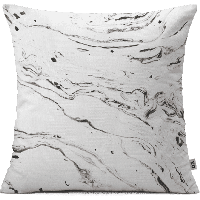 Under White Marble Cushion Cover