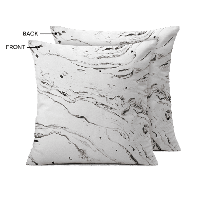 Under White Marble Cushion Cover
