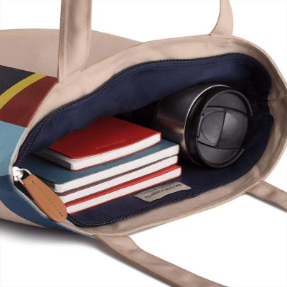 Abstract Geometrical Shapes Basic Tote Bag