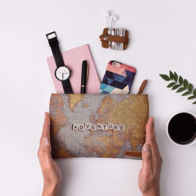 Adventure Map Regular Stash Pouch