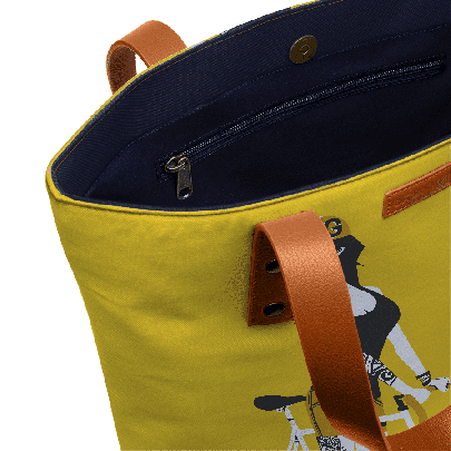 Bike Girl Classic Tote Bag