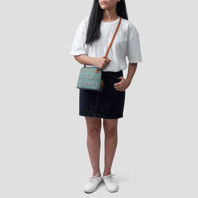 Botanical Pattern 1 - Trapeze Crossbody Bag