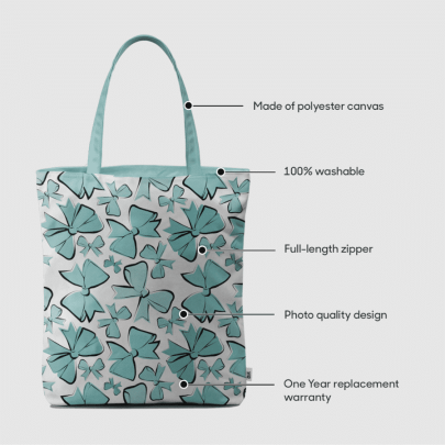 Bows Basic Tote Bag