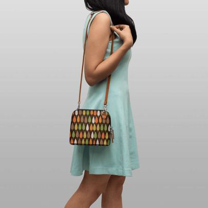 Dark Trees - Trapeze Crossbody Bag