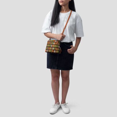 Dark Trees - Trapeze Crossbody Bag