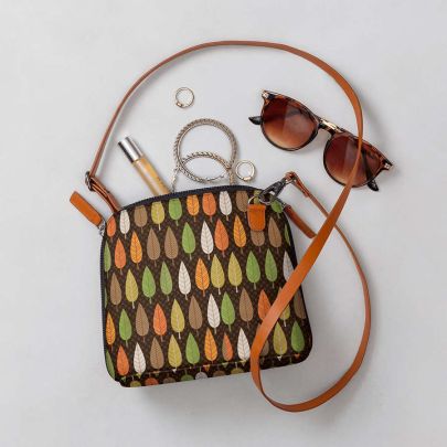 Dark Trees - Trapeze Crossbody Bag