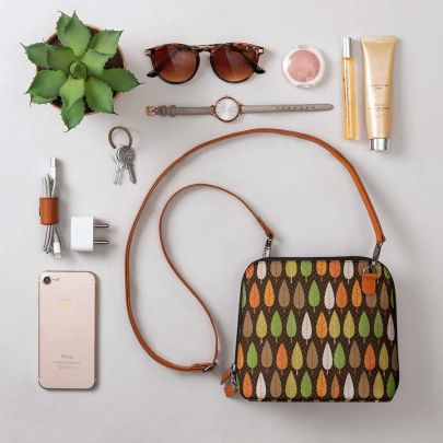 Dark Trees - Trapeze Crossbody Bag