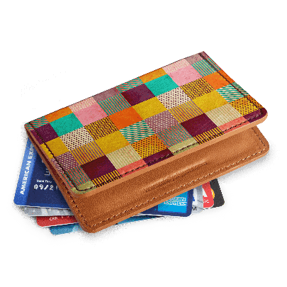 Decorative Pixel Card Wallet