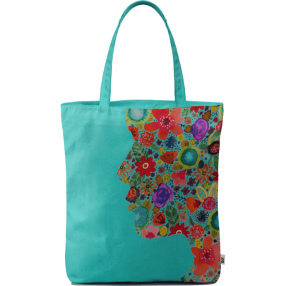 Dream On Little Flower Basic Tote Bag