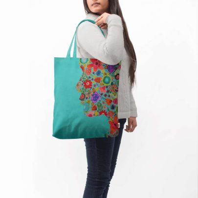 Dream On Little Flower Basic Tote Bag