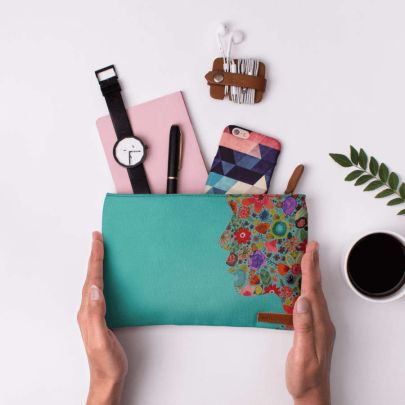 Dream On Little Flower Regular Stash Pouch