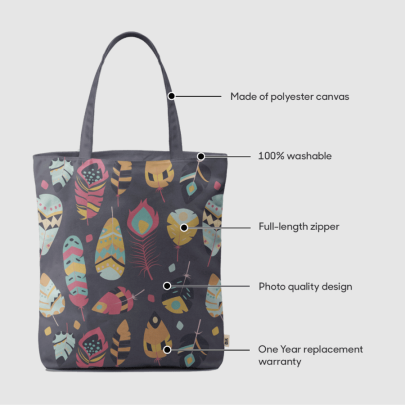 Feathers 9 Basic Tote Bag
