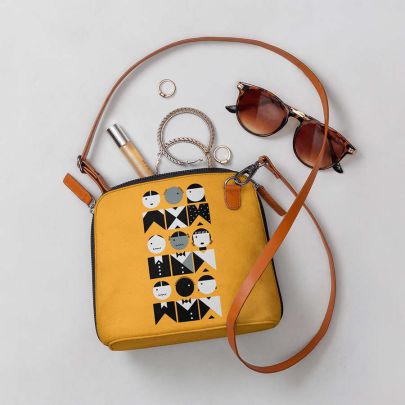 French Mustard Fashion - Trapeze Crossbody Bag