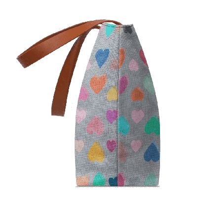 Happy Hearts Fatty Tote Bag