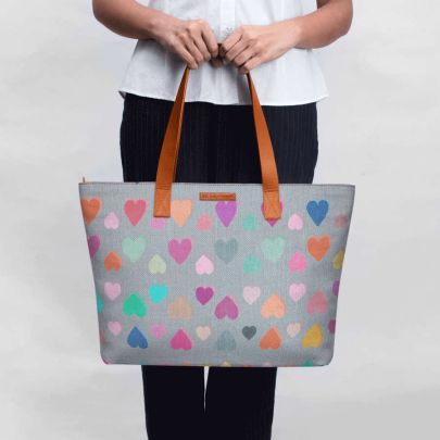 Happy Hearts Fatty Tote Bag