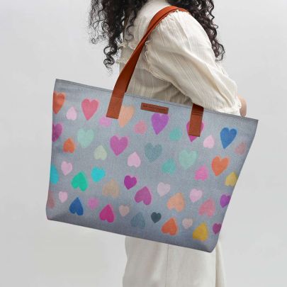 Happy Hearts Fatty Tote Bag