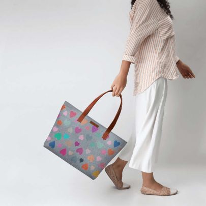 Happy Hearts Fatty Tote Bag