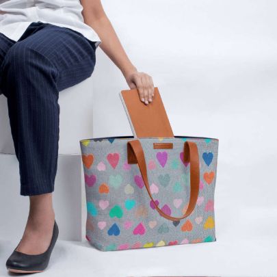 Happy Hearts Fatty Tote Bag