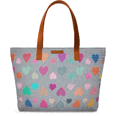 Happy Hearts Fatty Tote Bag