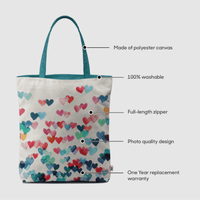 Heart Connections Basic Tote Bag
