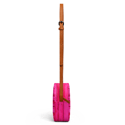 Pink Fuchsia Wood - Orbis Crossbody Bag