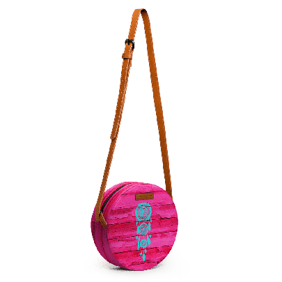Pink Fuchsia Wood - Orbis Crossbody Bag