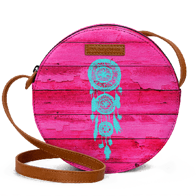 Pink Fuchsia Wood - Orbis Crossbody Bag