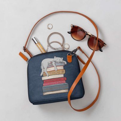 How To Chill Like A Cat - Trapeze Crossbody Bag