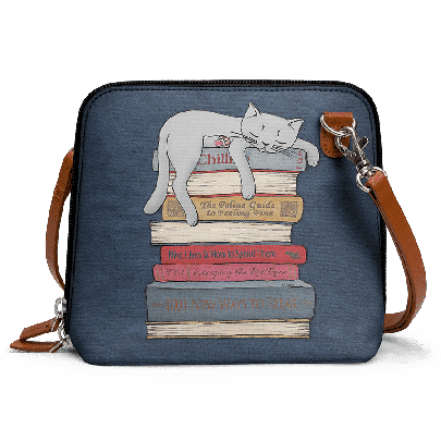 How To Chill Like A Cat - Trapeze Crossbody Bag