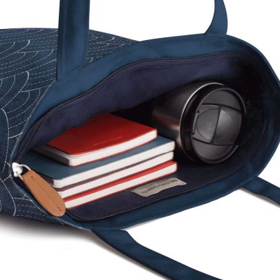 Indigo Sashiko One Basic Tote Bag
