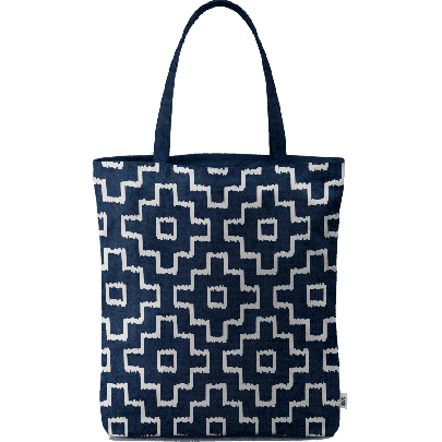 Indigo Sashiko Square Basic Tote Bag