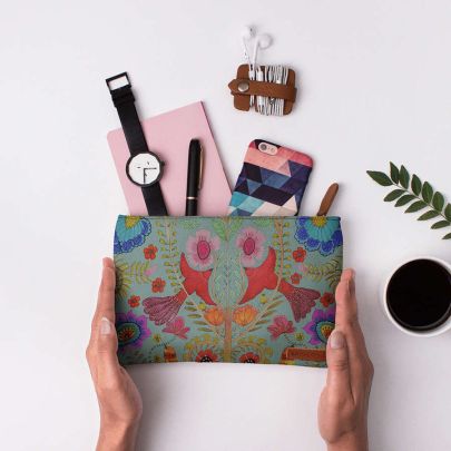 Kalamkari Couleur Regular Stash Pouch