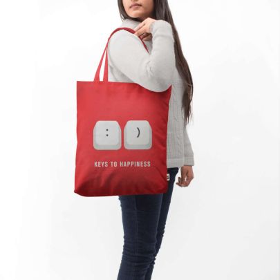 Keys To Happiness Basic Tote Bag