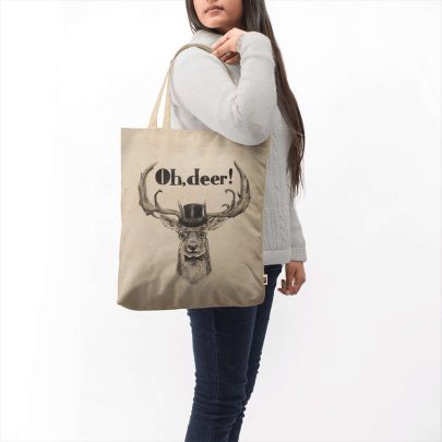 Classic Deer Basic Tote Bag