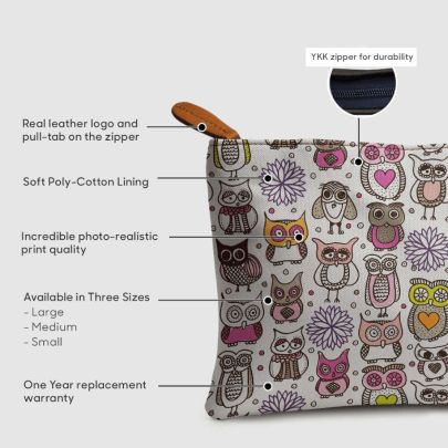 Owls Regular Stash Pouch