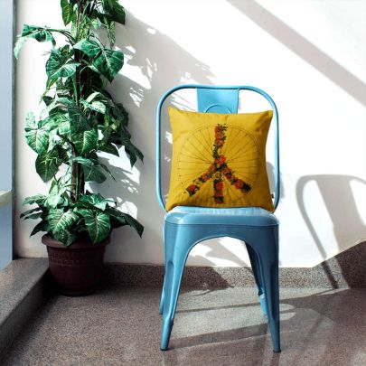 Peace And Bike Cushion Cover 