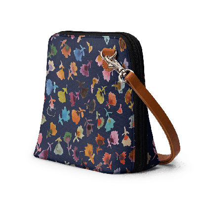 Petites Fleurs 2 - Trapeze Crossbody Bag