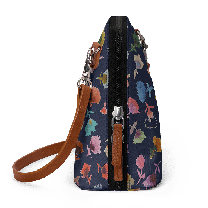 Petites Fleurs 2 - Trapeze Crossbody Bag