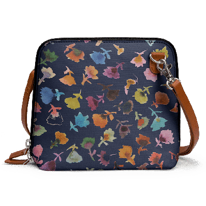 Petites Fleurs 2 - Trapeze Crossbody Bag