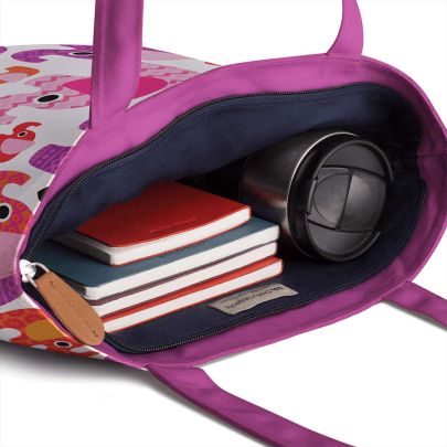 Pink Aztec Elephant Basic Tote Bag