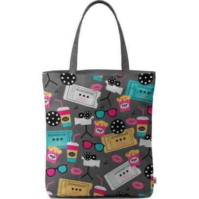 Retro Movies Basic Tote Bag