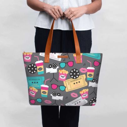 Retro Movies Fatty Tote Bag