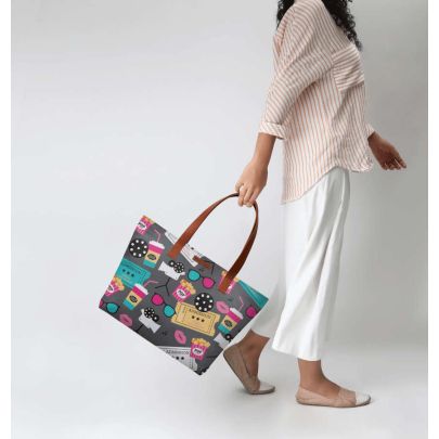 Retro Movies Fatty Tote Bag