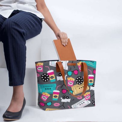 Retro Movies Fatty Tote Bag
