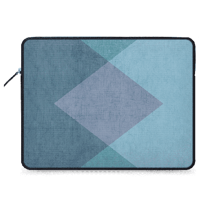 The Blue Triangles Laptop Sleeve For 15"