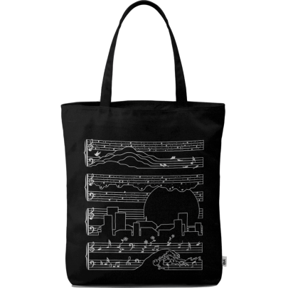 The Moonlight Sonata Basic Tote Bag
