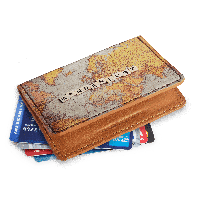 Wanderlust Map Card Wallet