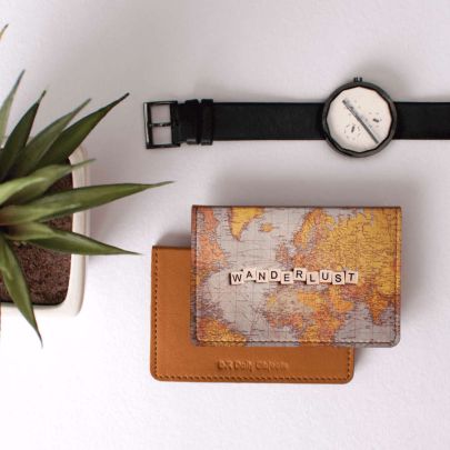 Wanderlust Map Card Wallet