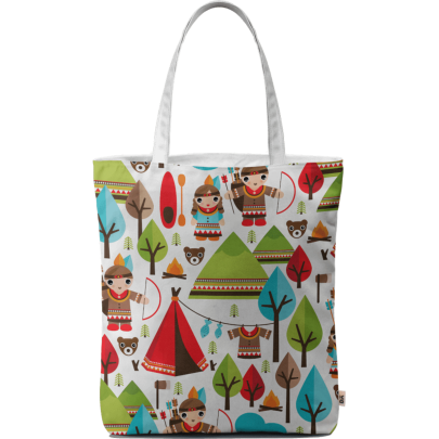 Woodland Creatures Basic Tote Bag